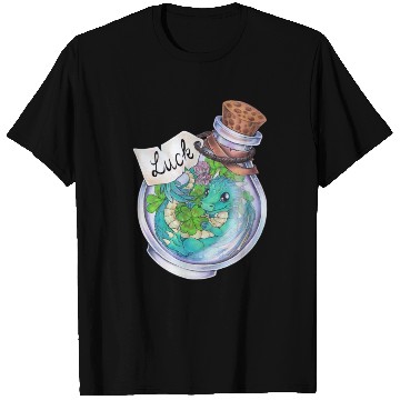 Discover Lucky potion baby dragon clover lucky charm T Shirts