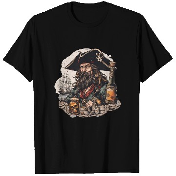 Discover Drunk Pirate / Ahoi / Anchor / Rum / Ship / Boat T Shirts
