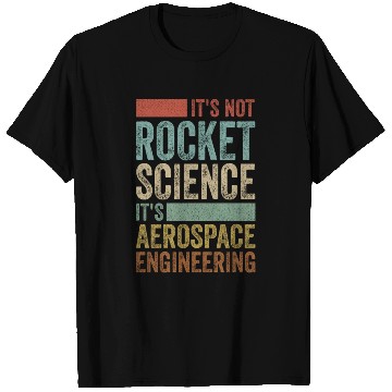 Discover Funny Retro 80´s Rocket Science Aerospace Engineer T Shirts