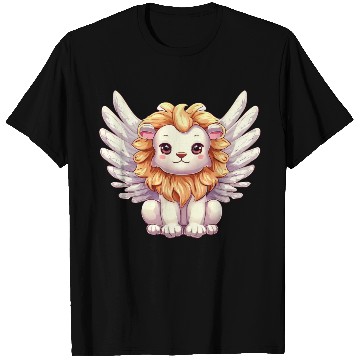 Discover Lion angel with wings T Shirts