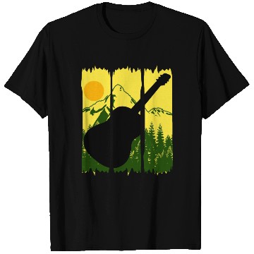 Discover Guitar Nature Hiking Music Guitarist T Shirts