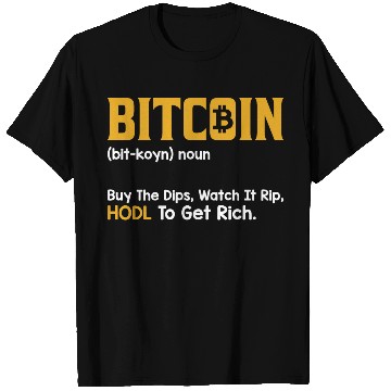 Discover Vintage Bitcoin Definition Design T Shirts