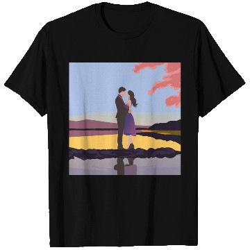 Discover Romantic couple dance with sakura flowers T Shirts