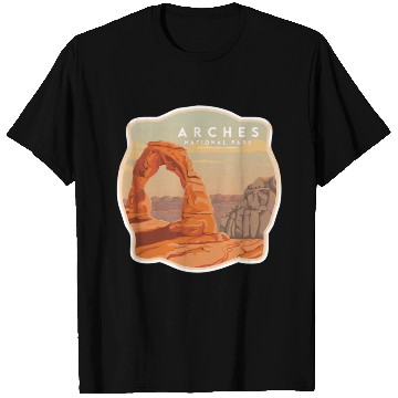 Discover Arches National Park Stickers T Shirts