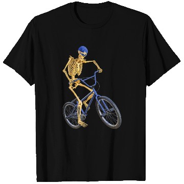 Discover The Grim Reaper doing freestyle biking T Shirts