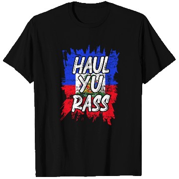 Discover Haul Yu Rass Afro Pride Kriol Haiti Flag T Shirts