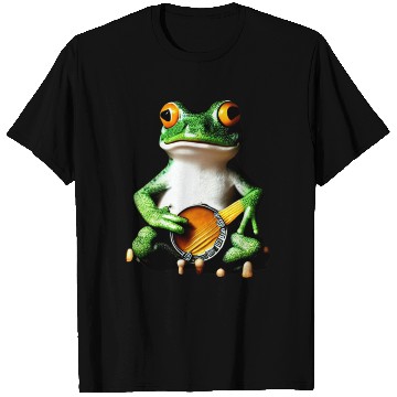 Discover Frog Playing Banjo T Shirts