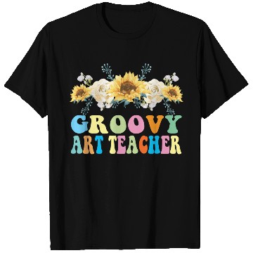 Discover Groovy Art Teacher Flower Gift T Shirts