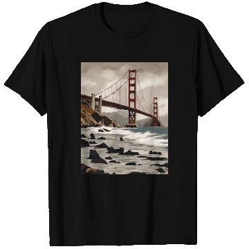 Discover Golden Gate Bridge California T Shirts, Golden Gate