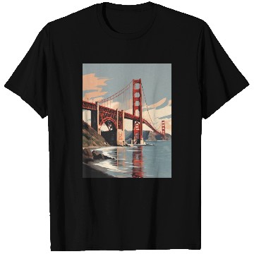 Discover Golden Gate Bridge California T Shirts, Golden Gate