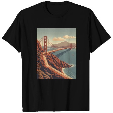 Discover Golden Gate Bridge California T Shirts, Golden Gate