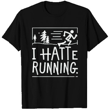 Discover I Hate Running Funny Sarcastic Marathon Runner T Shirts