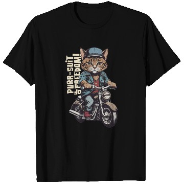 Discover Purrsuit of Freedom! T Shirts