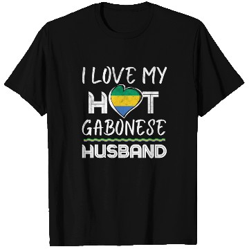 Discover Funny Gabonese Husband Proud Wife T Shirts