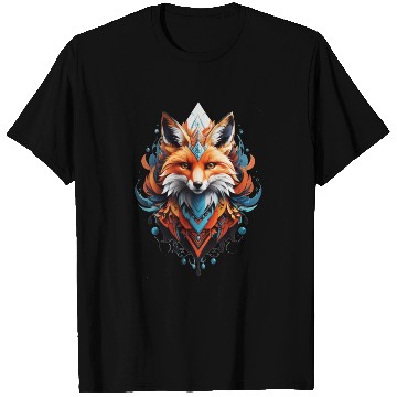 Discover Mystical fox head artwork T Shirts