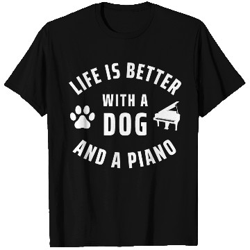 Discover Piano Player And Dog Lover T Shirts