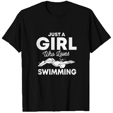 Discover Just A Girl Who Loves Swimming Swim Swimmer Gift T Shirts