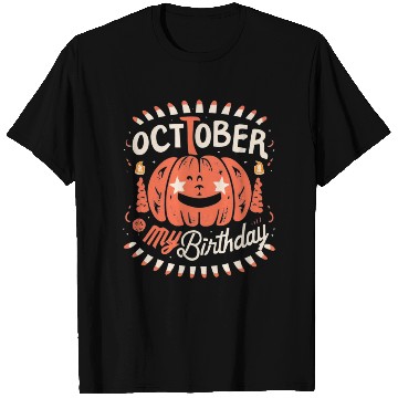 Discover Pumpkin Halloween October My Birthday T Shirts