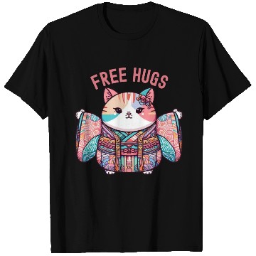 Discover Free hugs from Japanese cat T Shirts