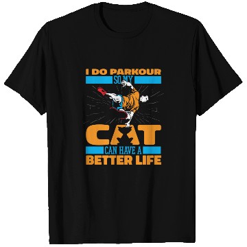 Discover Parkour Free Running Cat T Shirts