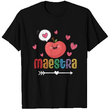 Discover Maestra Bilingual Spanish Teacher team T Shirts