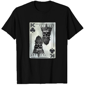 Discover Gothic Card Game Clubs King Creepy T Shirts