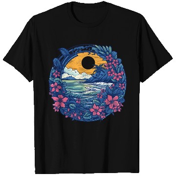 Discover Flower Blossoms By Ocean Surfing T Shirts