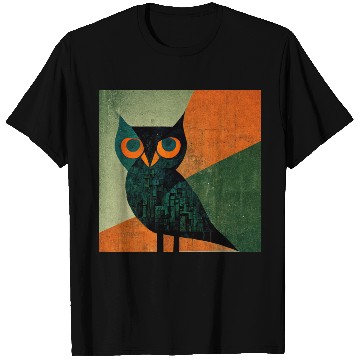 Discover Mod Owl: Orange Beak Owl T Shirts