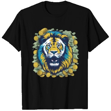 Discover Money Lion Art T Shirts