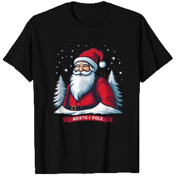 Discover North Pole santa merry christmas T Shirts