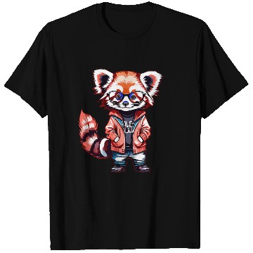 Discover Red Panda Cub Watercolor T Shirts