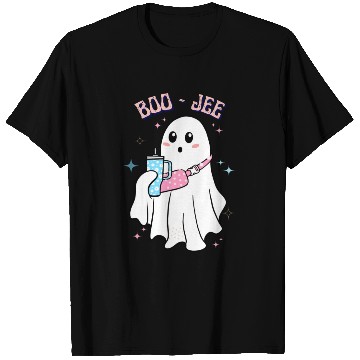 Discover BOO-JEE Spooky Cute Ghost Halloween Costume Design T Shirts