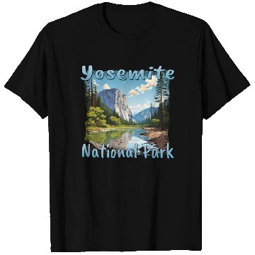 Discover Yosemite National Park: Colorful Landscape in T Shirts