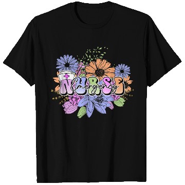 Discover Emergency Nurse flowers T Shirts