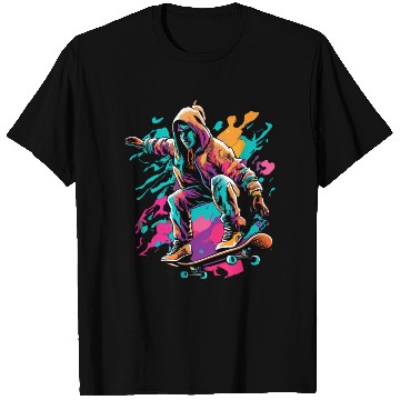 Discover Cyberpunk Skater Vector T Shirts