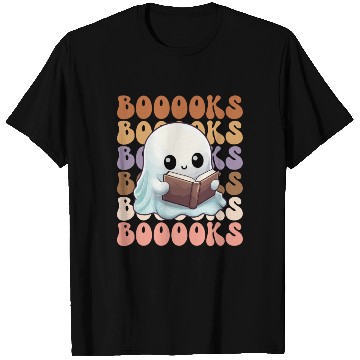 Discover Cute Ghost Reading Books | Booooks | Funny T Shirts
