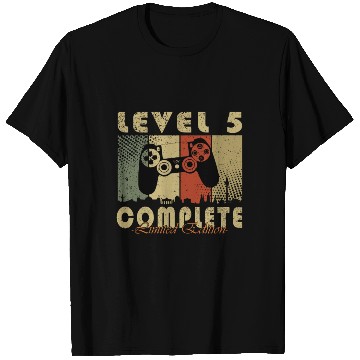 Discover 5th birthday level 5 gamer gift T Shirts