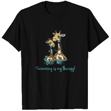 Discover swimming is my therapy - lifeguard T Shirts