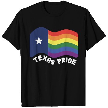 Discover Rainbow Texas Flag Design for proud LGBT+ Texan T Shirts