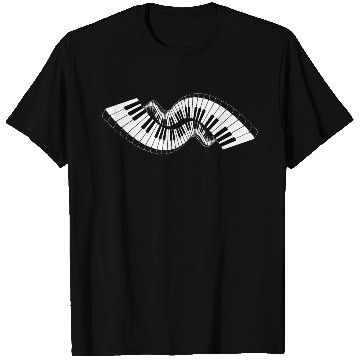 Discover Piano Keyboard Waves T Shirts