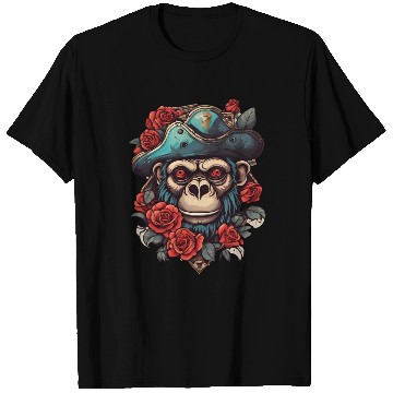 Discover Pirate Monkey / Ahoi / Rose / Anchor / Animal T Shirts