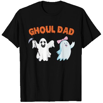 Discover Ghoul Dad Ghost Funny Halloween Costume T Shirts