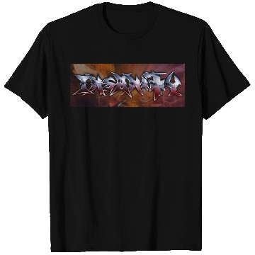 Discover Insanity modern logo on live tracer background T Shirts