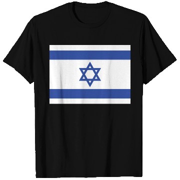 Discover Israeli Flag with Star of David Design T Shirts