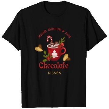 Discover Merry Christmas Warm Wishes and Hot Chocolate T Shirts