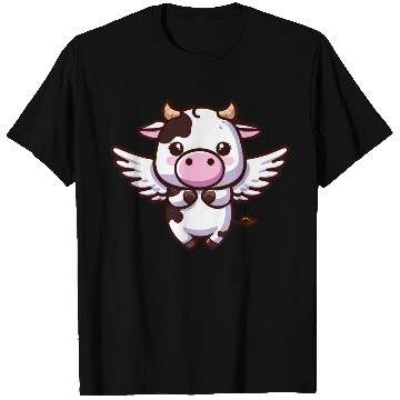 Discover Heavenly Cow: An Angel with Wings T Shirts