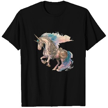 Discover Steampunk Vintage Unicorn T Shirts