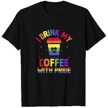 Discover Gay Pride Parade Caffeine LGBTQ Coffee Drinker T Shirts