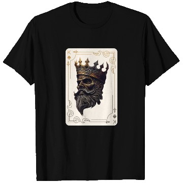 Discover Creepy Card Game King Spades Poker Nightmare T Shirts