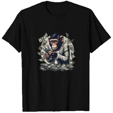 Discover Enterprising monkey - money-counting T Shirts